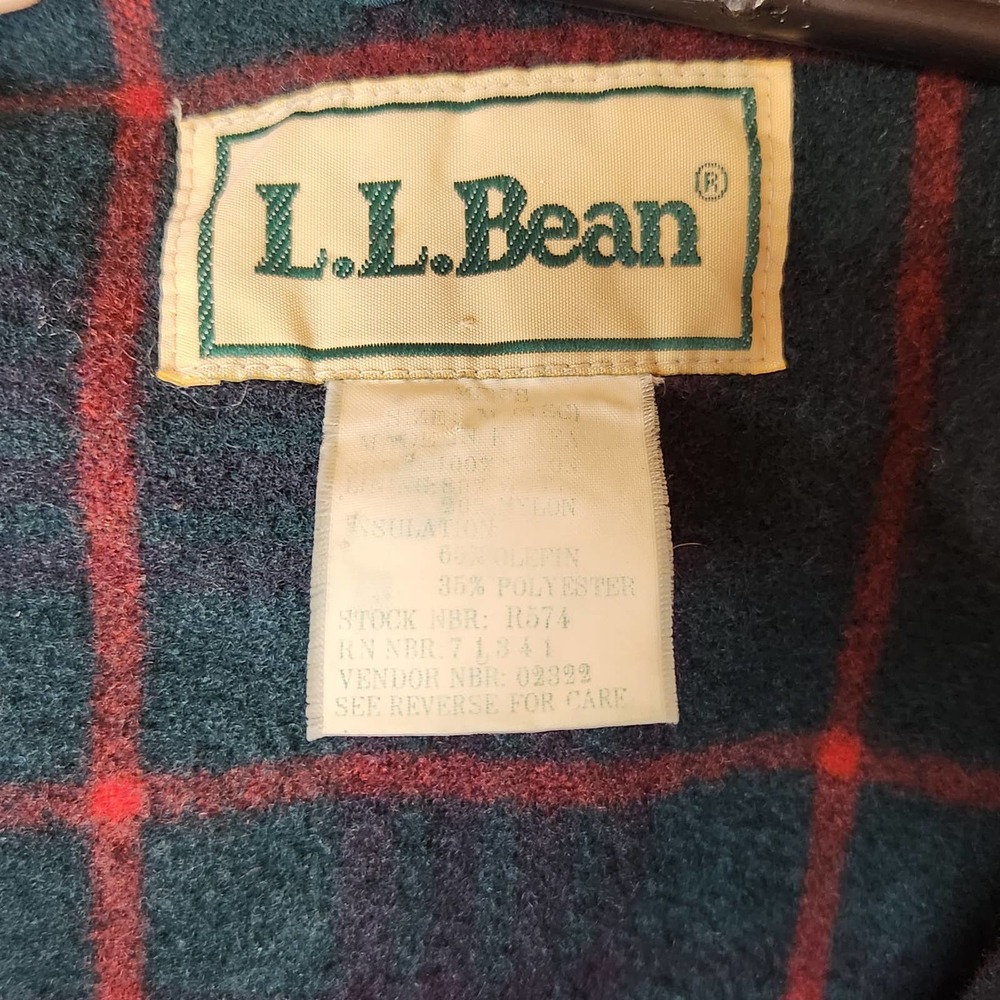 VTG. LL Bean Flannel‎ Lined 2x Parka Chore Work Jacket Coat - Picture 2 of 11